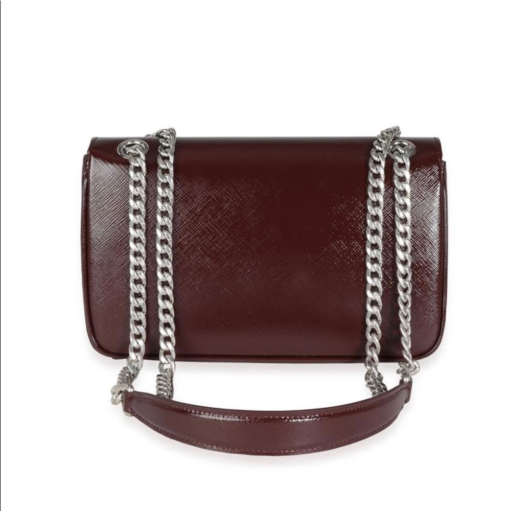 PRADA pattina in pelle saffiano vernice bag 318 - Picture 7 of 8